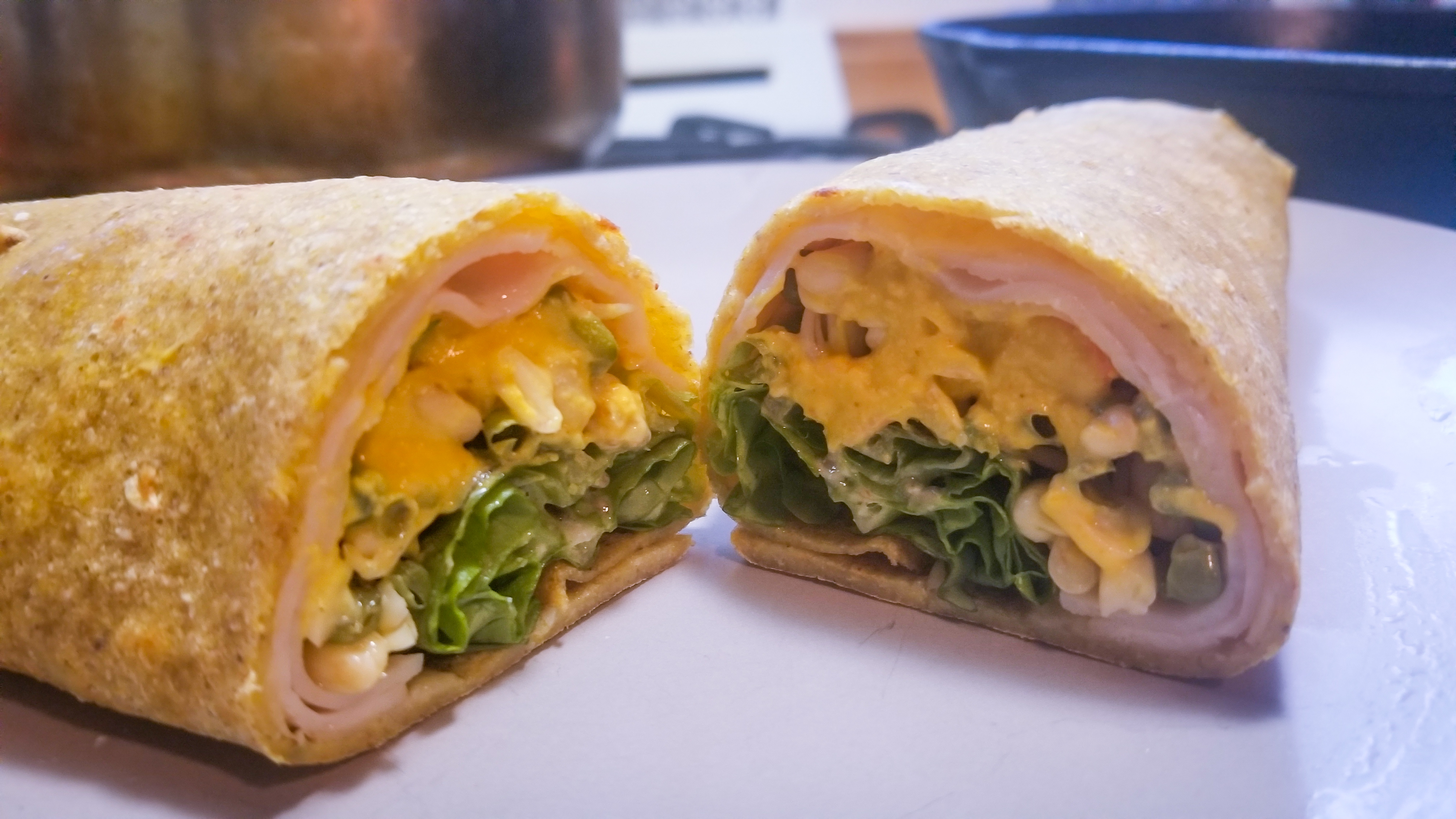 Grain free ham and romaine wrap