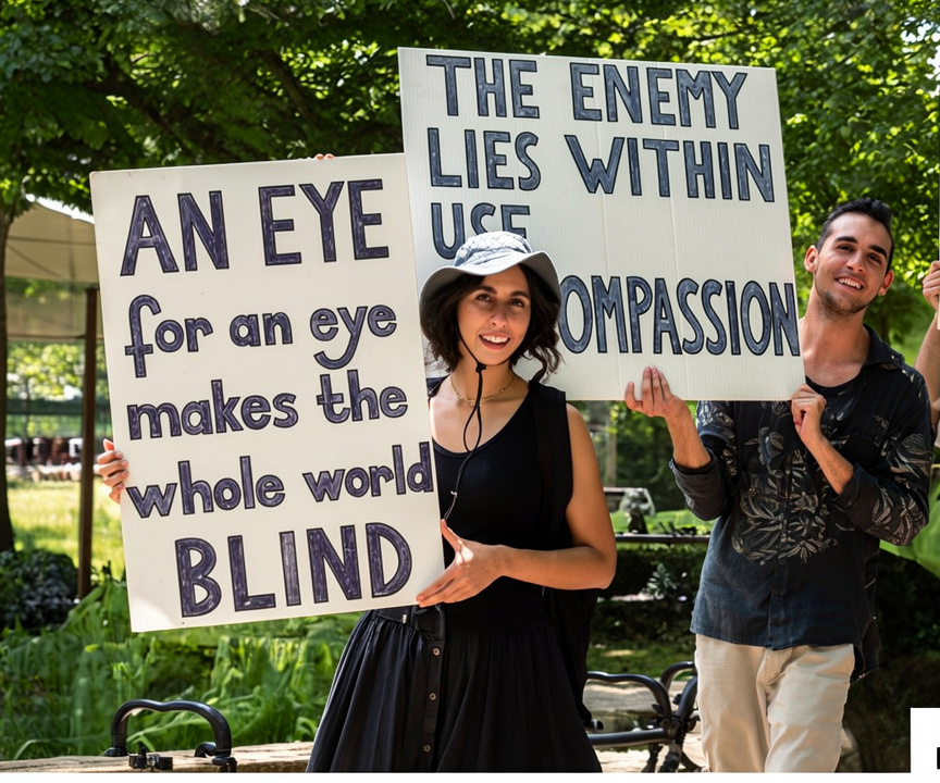 Peace vigil gathering